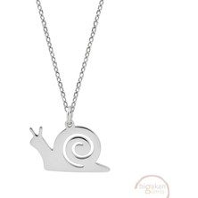 Bigakan Saylangoz Taşsız Model 925 Ayar Gümüş Kadın Kolye