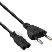 Fully M-1303E Siyah 1.5 Metre 2 Pin Teyp Kordon Fişi Cereyan Kablosu