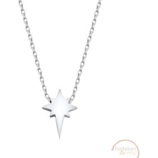 Bigakan Kutup Yıldızı Taşsız Model 925 Ayar Gümüş Kadın Kolye