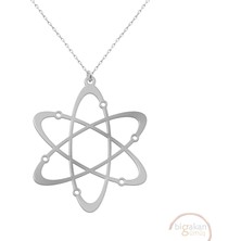 Bigakan Atom Taşsız Model 925 Ayar Gümüş Kadın Kolye