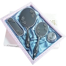 Ceyyiz Saraylı Silver Papatya Ayna Fırça Takımı 101