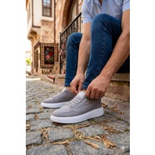 Fort Lukas Noka Rahat Hafif Lastik Bağcıklı Keten Sneaker Erkek Ayakkabı