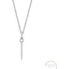 Bigakan Iğne Taşsız Model 925 Ayar Gümüş Kadın Kolye