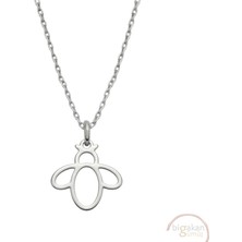 Bigakan Arı Taşsız Model 925 Ayar Gümüş Kadın Kolye