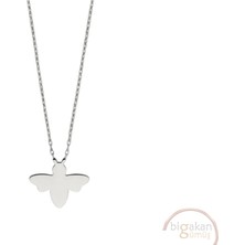 Bigakan Arı Böcek Taşsız Model 925 Ayar Gümüş Kadın Kolye