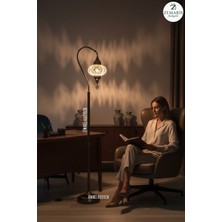 Zemaris Hediyelik El Yapımı Otantik Mozaik Dekoratif Modern Lambader Büyük Camlı