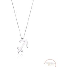 Bigakan Yay Sembolü Burç Özgürlük Astroloji Taşsız Model 925 Ayar Gümüş Kadın Kolye