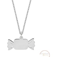 Bigakan Şeker Taşsız Model 925 Ayar Gümüş Kadın Kolye