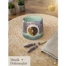 Alpkan Güneş ve Ay’ın Dansı: El Yapımı Porselen Fincan,yaldızlı El Işçiliği