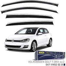 Niken Vw Golf 7 Cam Rüzgarlığı Kromlu 4'lü 2013+ Sonrası