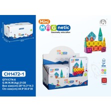 Oydaş Oyuncak CH1472-1 3.75CM  Mini Magnetic Blok Metal Kutu  24 Pcs