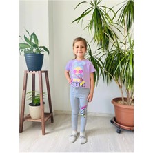 VİTASTORETR Ördek Baskı Desen Taytlı Ikili Takım