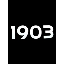 1903 Yazılı Oto Sticker Beyaz 20X7CM Midastech