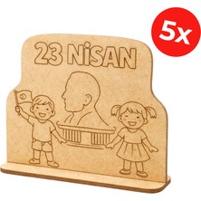 Kidose 23 Nisan Hediyelik Ahşap Boyama Aktivite Seti