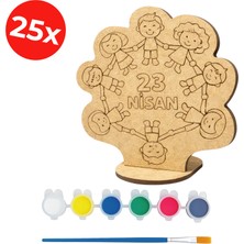 Kidose 23 Nisan Temalı Çocuk Boyama Seti – Ahşap Etkinlik