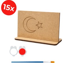 Kidose Ahşap Türk Bayrağı Boyama Ürünü