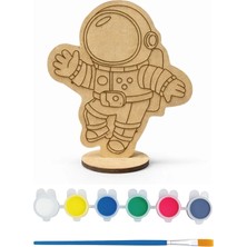 Kidose Astronot Ahşap Boyama Seti – Uzay Temalı Çocuk Aktivitesi