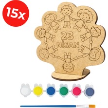 Kidose 23 Nisan Okul Şenliği Için Ahşap Boyama Kiti