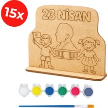 Kidose 23 Nisan Hatırası Ahşap Boyama Seti – Eğitici Aktivite