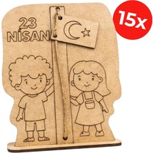 Kidose 23 Nisan Hareket Eden Bayraklı Ahşap Boyama