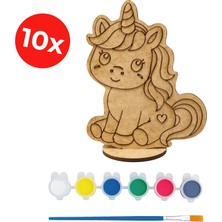 Kidose Unicorn Temalı Boyanabilir Ahşap Set