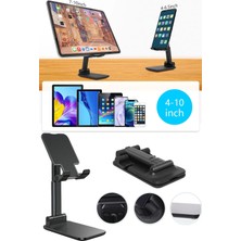 Tonkut Katlanabilir Ayarlanabilir Masaüstü Telefon ve Tablet Tutucu Stand Taşınabilir Telefon Standı