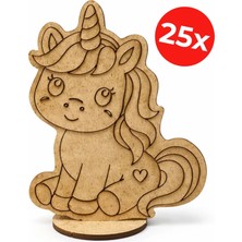 Kidose Unicorn Temalı Ahşap Boyama Kiti