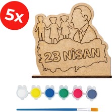 Kidose 23 Nisan Atatürk ve Çocuklar Ahşap Boyama Aktivitesi