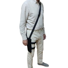 Jukon Idrar ve Drenaj Torbası Taşıma Çantası Omuzdan Askılı Bacağa Sabitlenebilir Ayarlanabilir Siyah