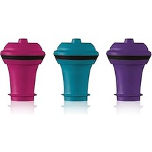SHC4200 Vacu Vin 08850606 Yedek Tıpa Renkli 3'lü Set