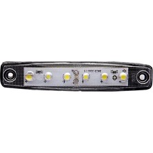 Beyaz Parmak LED Dorse Lamba 6 Ledli 12-24V Midastech