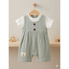 iQBaby Efemkids0/9  Ay Kız Bebek Tulum Yıldız Desenli Yenidoğan Bebek Tulum