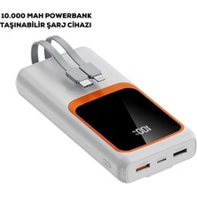10000 Mah Taşınabilir Şarj Cihazı – Hızlı Şarj, Hafif ve Dayanıklı Tasarım Midastech