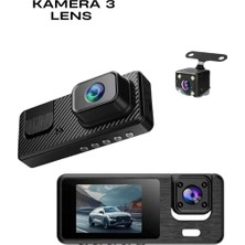 1080P 3 Kameralı Araç Dvr -Q301 Midastech