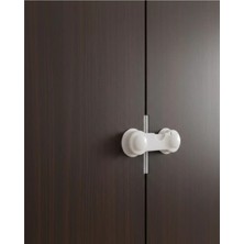 4 Adet Bebek ve Çocuk Koruyucu Dolap Kilidi Vida Gerektirmeyen Güvenlik Seti Midastech