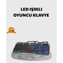 MidasTech Profesyonel Oyuncu Klavye Mouse Seti – Rgb Işıklı, Türkçe Q, Dpı Ayarlı, Dayanıklı Gövde