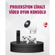 Kablosuz Mini Projeksiyon Cihazı Oyun ve Film Için Taşınabilir Ev Sineması Midastech