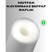 Kaydırmaz Şeffaf Raflık Çekmece Örtüsü 45X300 cm Midastech