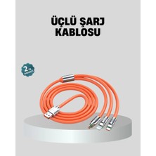 Üçlü Şarj Kablosu – Yüksek Hızlı, Dayanıklı ve Uzun Ömürlü Midastech