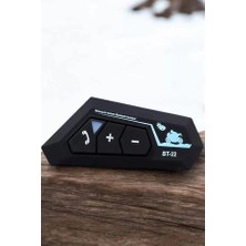 Interkom Intercom Kask Kulaklık BT22 Bluetooth Motosiklet Kulaklık 5.0 Bluetooth Midastech