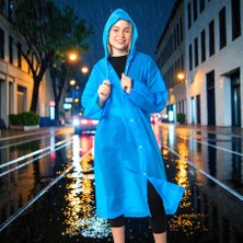 Kuzey Oyuncak 1 Adet Yüksek Kalite Mavi Yağmurluk Kız Erkek Yağmurluk Şapkalı Çıtçıtlı Yağmurluk Unısex Raın Coat