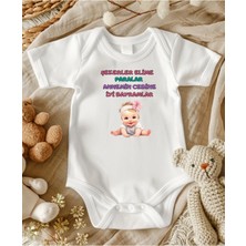 Lupi Şekerler Elime Yazılı Bayram Temalı Bebek Body Zıbın