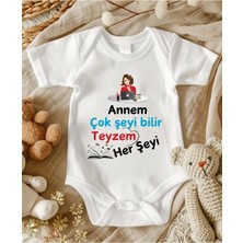 Lupi Teyze Yazılı Zıbın Hediye Yenidoğan Anne Baba Hala Yenge Amca Dayıya