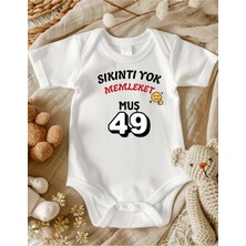 Lupi Muş Yazılı %100 Pamuklu Bebek Body Zıbın