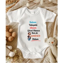 Lupi Yazılı Zıbın Hediye Yenidoğan Anne Baba Hala Yenge Amca Dayıya