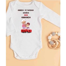 Lupi Annaneye Hediye Isimli Zıbın Annane Oluyorsun Yazılı Bebek