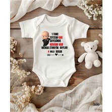 Lupi Teyze Yazılı Bebek Body Zıbın %100 Pamuk