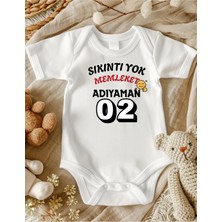 Lupi Adıyaman Yazılı %100 Pamuklu Bebek Body Zıbın