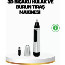 3D Bıçaklı Burun ve Kulak Tıraş Makinesi Pil ile Çalışan Taşınabilir Model Midastech