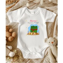 Lupi Novruz Bayram Yazılı Bebek Body Zıbın